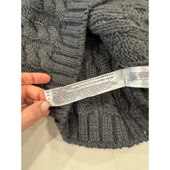 Zara gray cable sweater vest with pockets Size Small - Picture 5 of 5